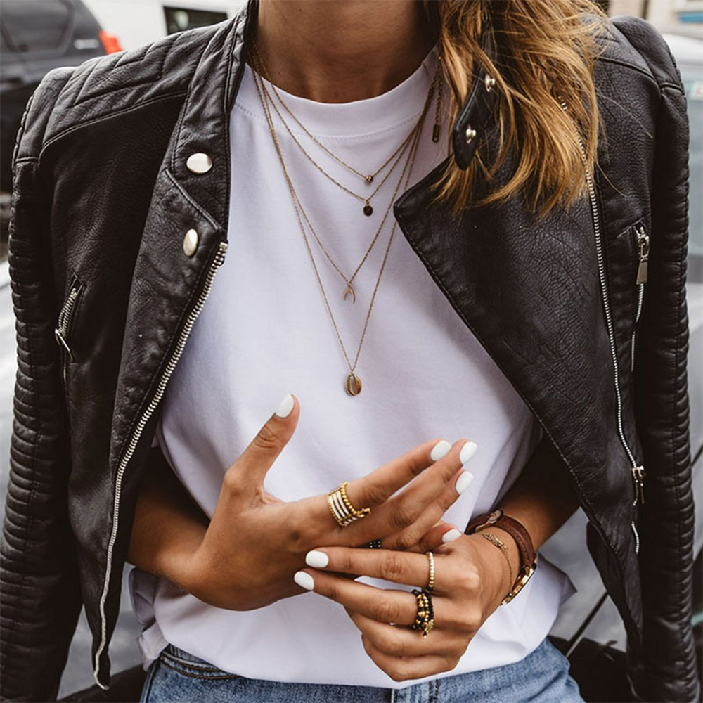Avalon | Dames Leren Bikerjack