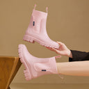 Nova Women’s Rain Boots – Waterproof Ankle Chelsea Style