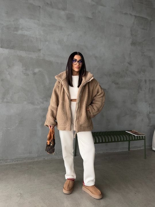Tessa | Dames Fleece Jas met Rits