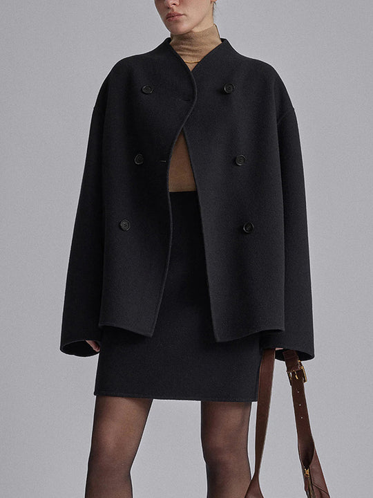 Claudine – Women’s double-breasted wool coat