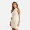 Barclay & Bloom | Women’s Mini Dress Slim Fit Sleeveless Mock Neck