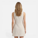 Barclay & Bloom | Women’s Striped Dress Sleeveless Button Front Slim Fit
