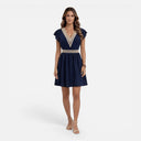 Barclay & Bloom | Women’s Summer Dress V-Neck Lightweight A-Line Lace Waist
