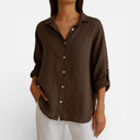 Lize – Linen Long Sleeve Blouse
