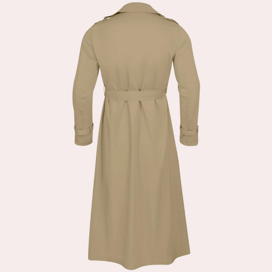 Victor Men’s Trench Coat – Long Double-Breasted Overcoat