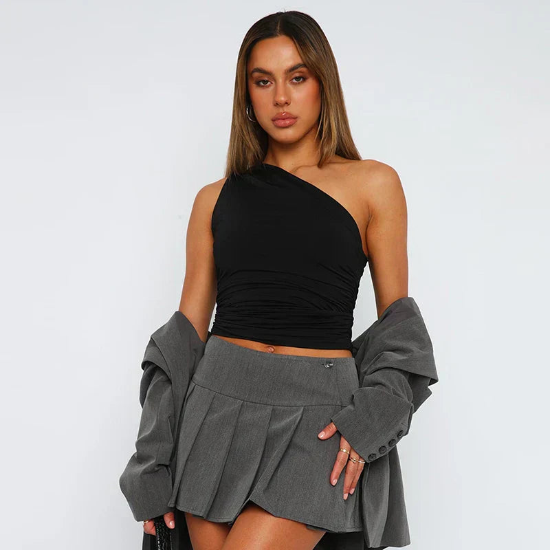 Livia - Women's one-shoulder tank top
