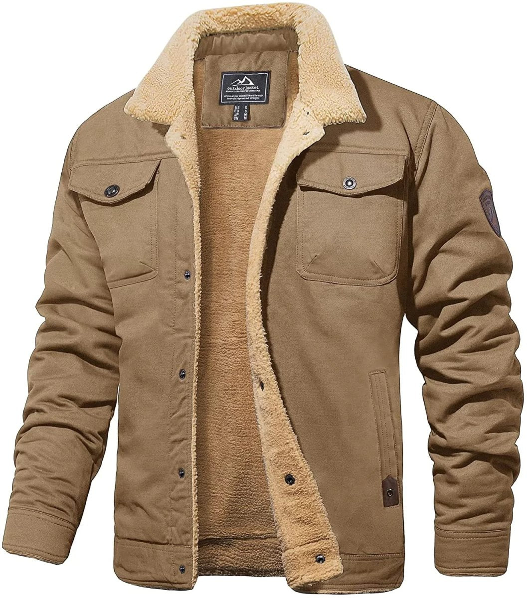 Mason heren sherpa jas – fleece gevoerde winter denim stijl jas
