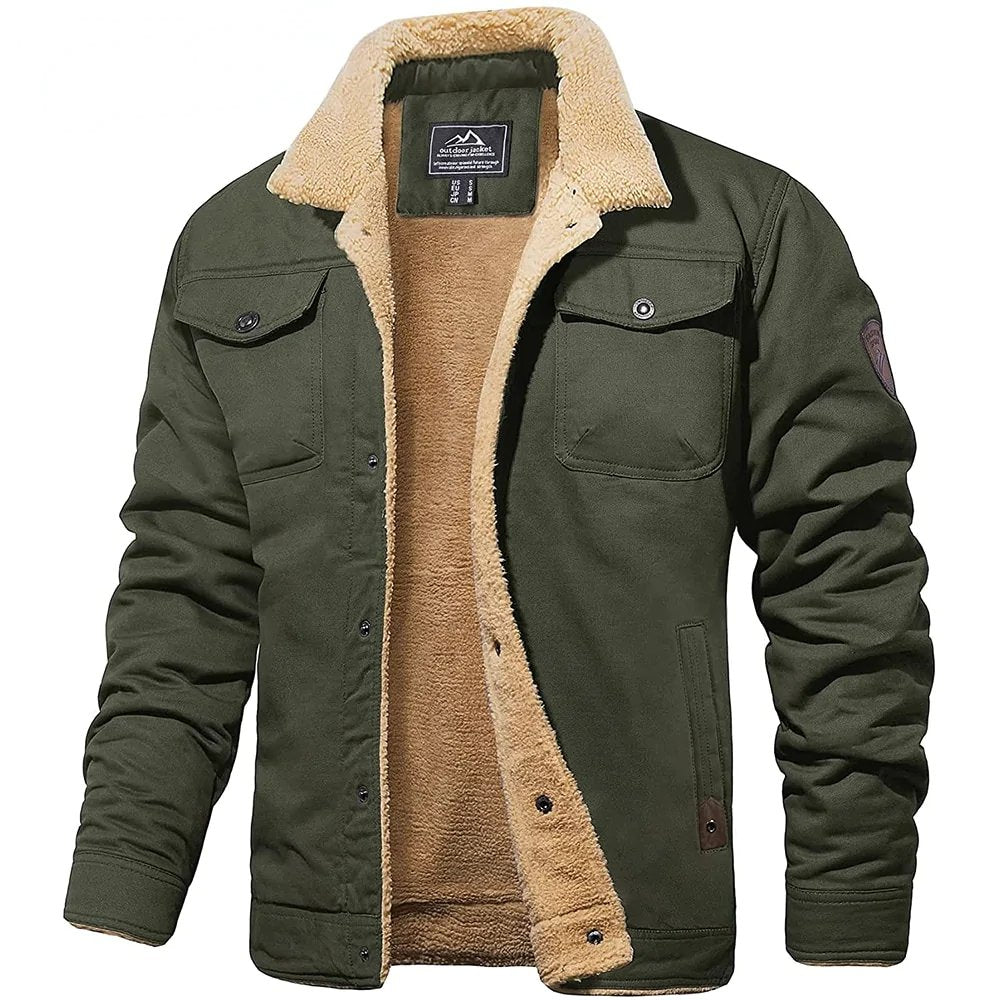 Mason heren sherpa jas – fleece gevoerde winter denim stijl jas
