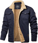 Mason heren sherpa jas – fleece gevoerde winter denim stijl jas