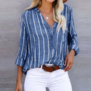 Lala Blouse - Elegant Loose Striped Blouse