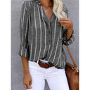 Lala Blouse - Elegant Loose Striped Blouse