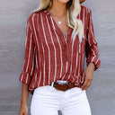Lala Blouse - Elegant Loose Striped Blouse