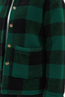 Barclay & Bloom | Women’s Plaid Button-Front Jacket with Patch Pockets