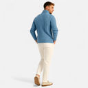 Barclay & Bloom | Herren Kabelstrick Halb-Reißverschluss Pullover – Weicher Baumwollmischpullover