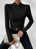 Soraya | Women's Wrap-Style Long Sleeve Top
