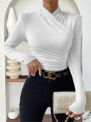 Soraya | Women's Wrap-Style Long Sleeve Top