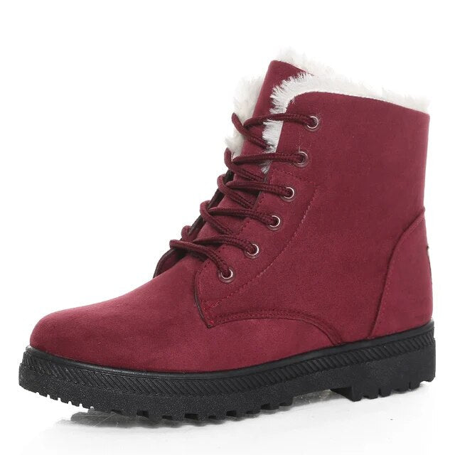 Camille | Women's Winter Lace-Up Boots