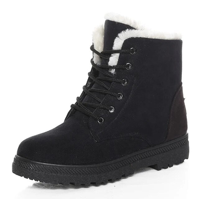 Camille | Women's Winter Lace-Up Boots