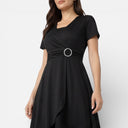 Barclay & Bloom | Women’s V-Neck Midi Dress Wedding Guest Elegant Flowy Style