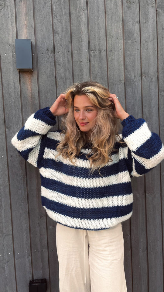 Lena | Women's Striped Knitted Sweater