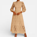 Barclay & Bloom | Women’s Lace Dress – Long Sleeve High Neck Midi