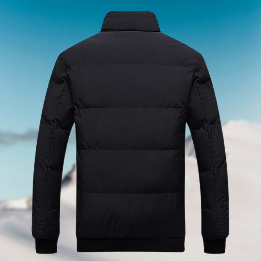 Jones Men’s Jacket – Puffer Zip-Up Winter Coat