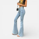 Barclay & Bloom | Women’s High-Waisted Flared Jeans – Stretch Denim Bootcut Pants