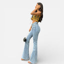 Barclay & Bloom | Women’s High-Waisted Flared Jeans – Stretch Denim Bootcut Pants