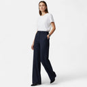 Barclay & Bloom | Women’s Striped High-Waist Straight-Leg Trousers