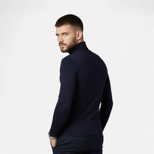 Barclay & Bloom | Men’s Turtleneck Top – Slim Fit Stretch Long Sleeve