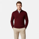 Barclay & Bloom | Herren Strickpullover mit Viertel-Reißverschluss