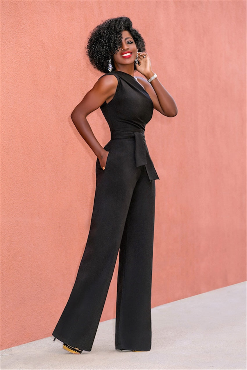 Danice | One-Shoulder Jumpsuit | Elegant and Modern