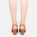 Barclay & Bloom | Women’s Supportive Leather Sandals – Mid Heel Comfort Fit