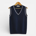 Men’s Classic Knit Vest Sleeveless Cotton Smart Casual Wear