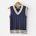 Men’s Classic Knit Vest Sleeveless Cotton Smart Casual Wear
