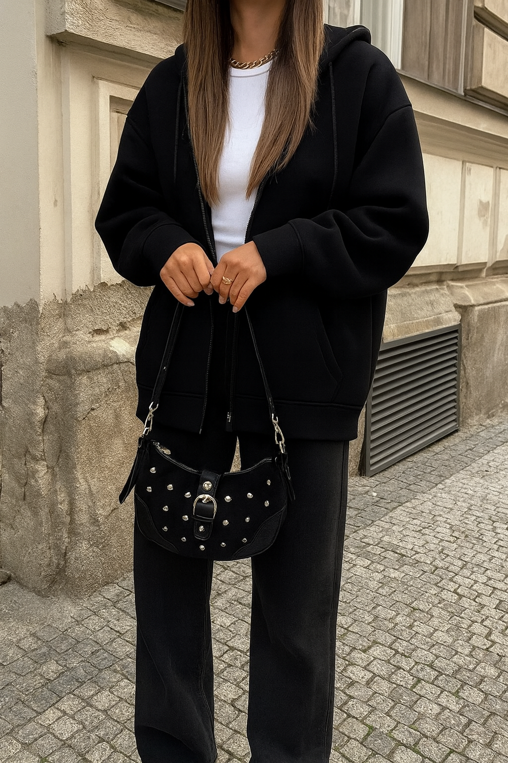 Elodie – Women’s Hooded Zip Jacket with Large Pockets