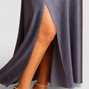 Dames Maxi-jurk Avondjurk Hoge Split Elegante Pasvorm