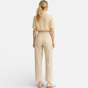 Women’s Linen Cotton Shirt Short Sleeve Casual Summer Top