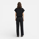 Women’s Two Piece Outfit Set Wide Leg Pants Zip Top Summer