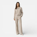 Dames Zomer Visgraat Kleding Set Korte Jas Broek