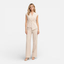 Women’s 2 Piece Pants Suit Sleeveless Top Smart Casual Tailored