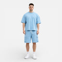 Men’s Oversized T-Shirt & Shorts Set Lightweight Summer Outfit