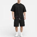 Men’s Oversized T-Shirt & Shorts Set Lightweight Summer Outfit