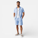Men’s Cotton Linen Blend Two Piece Set Breathable Casual Summer Outfit
