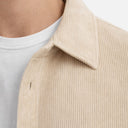 Heren ribfluwelen overhemd met knopen Zacht lente casual pasvorm