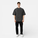 Men’s Oversized Washed Cotton T-Shirt Soft Comfortable Everyday Tee