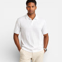 Heren Jacquard Gebreid Poloshirt Ademend Slank Model Casual