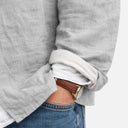 Men’s Cotton Linen Blazer Jacket Classic Comfort Lapel Fit