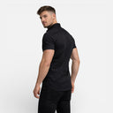 Heren Slim Fit Korte Mouw Overhemd Stretch Katoen Zomer Overhemd