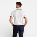 Men’s Slim Fit Polo Shirt Contrast Collar Lightweight Knit